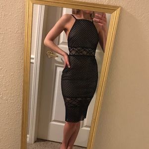 ASOS Petite Black Low Back Dress